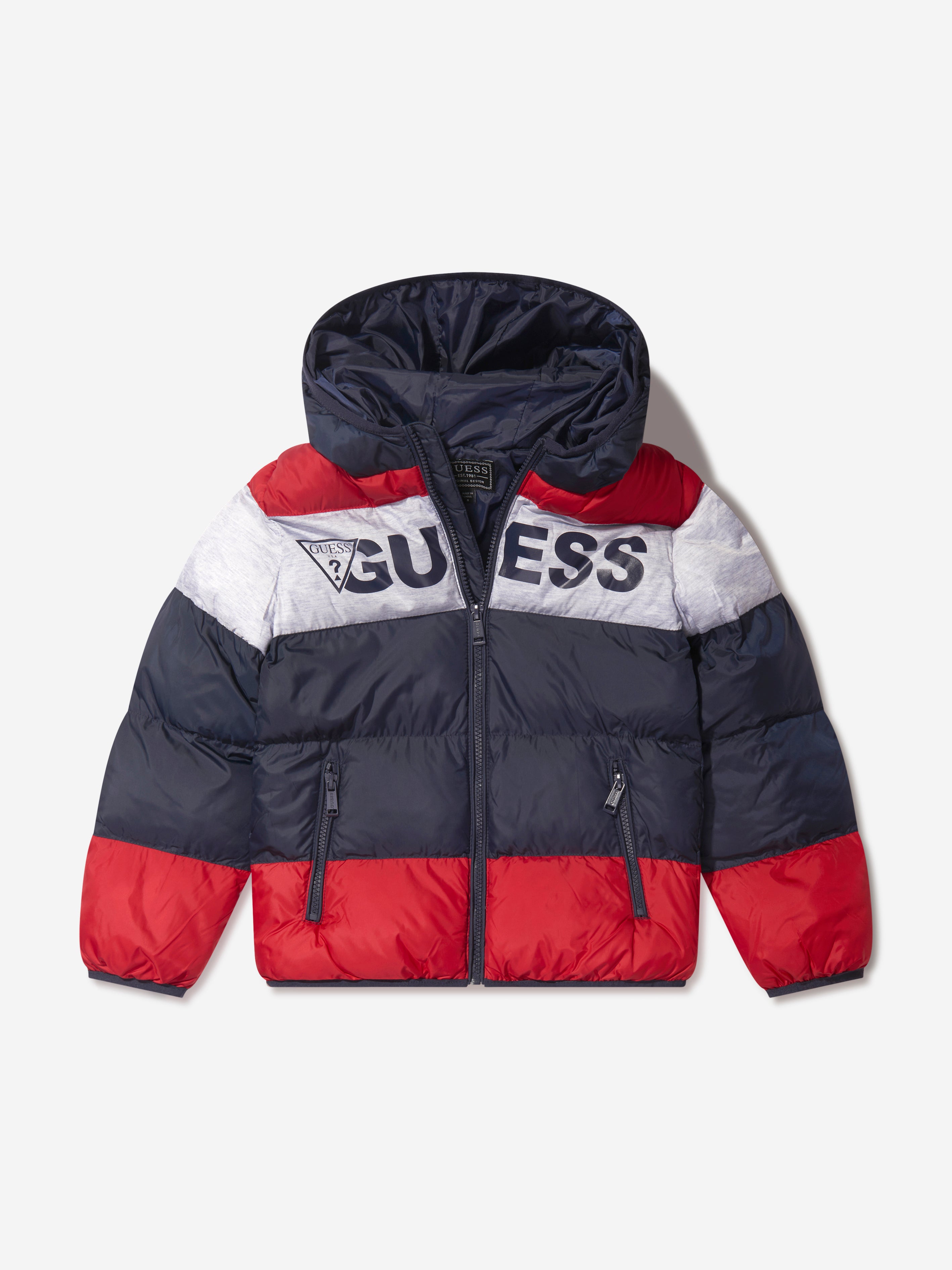 affix hier Vlieger Guess - Boys Padded Jacket With Hood | Childsplay Clothing