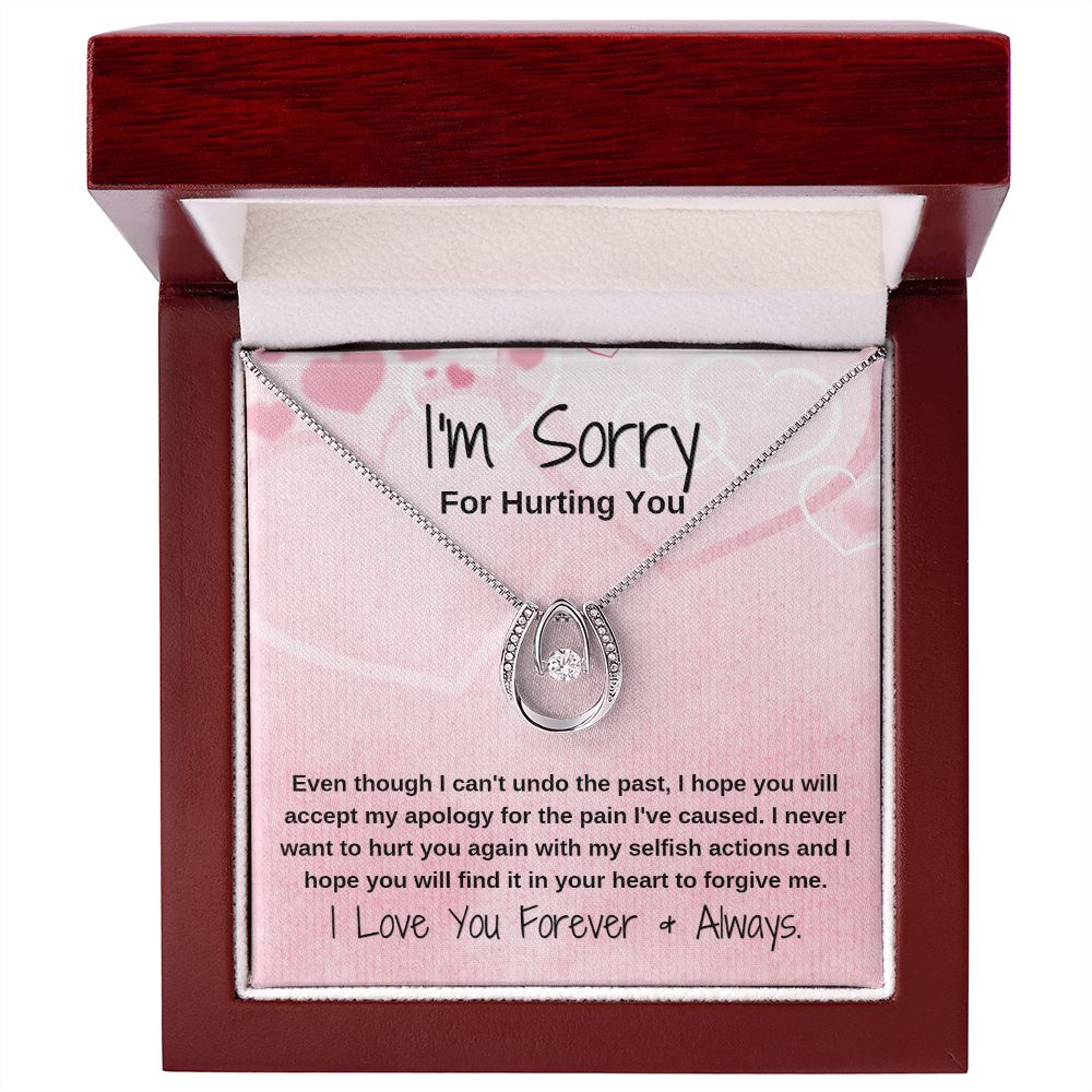 I'm Sorry I never want to hurt you (Pink) | Lucky Necklace ...