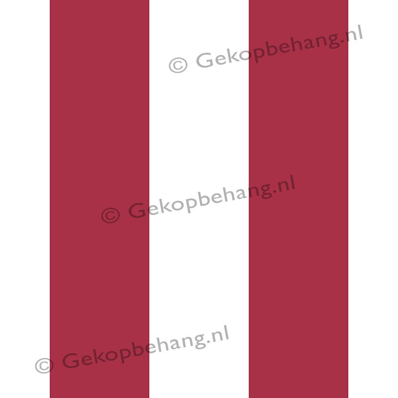 Sport verzekering Fictief Behang Expresse - Thomas - streep rood/wit