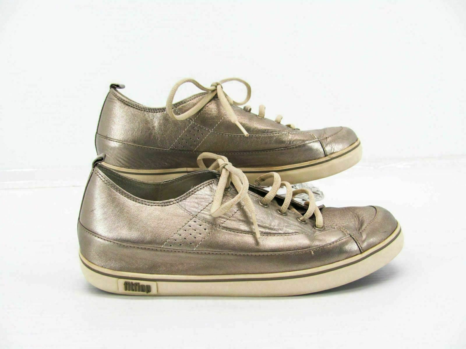 genoeg Genealogie Gluren FitFlop Women Shoe Supertone Size 9M Silver Fashion Sneaker Pre Owned –  UnderTenShoes
