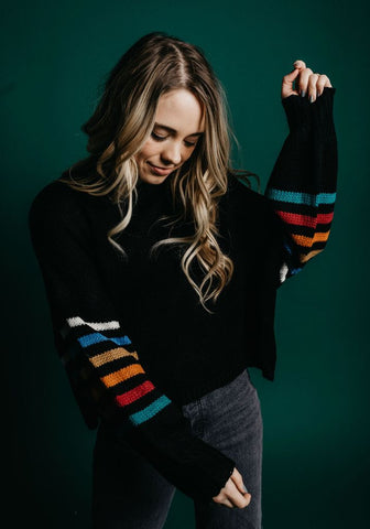 Aster Sweater in Black - Vinnie Louise