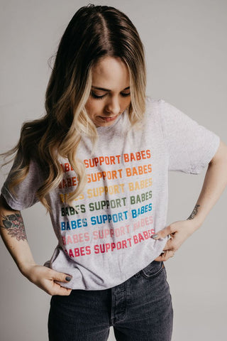 Babes Rainbow Tee - Wedding lanai