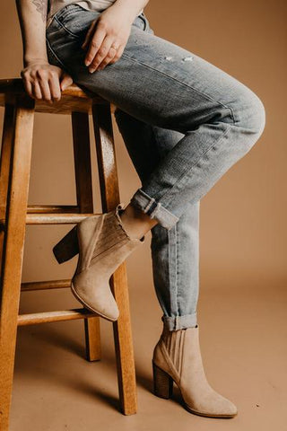 Emory Boots Taupe - Vinnie Louise