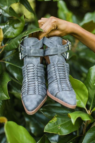 Huxley Booties in Grey - Vinnie Louise