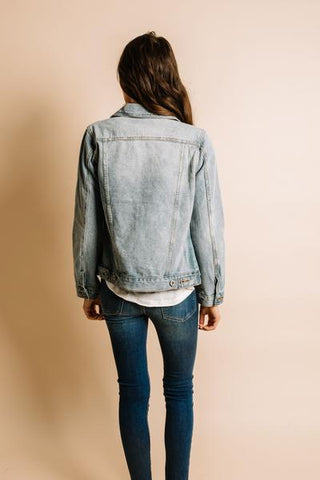 Zara Denim Jacket in Light - Vinnie Louise