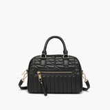 Diana Mini Bowling Satchel Bag - Black