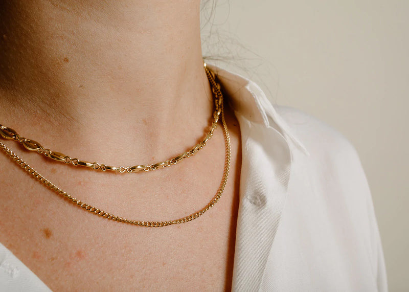 Doubled Chain Necklace
