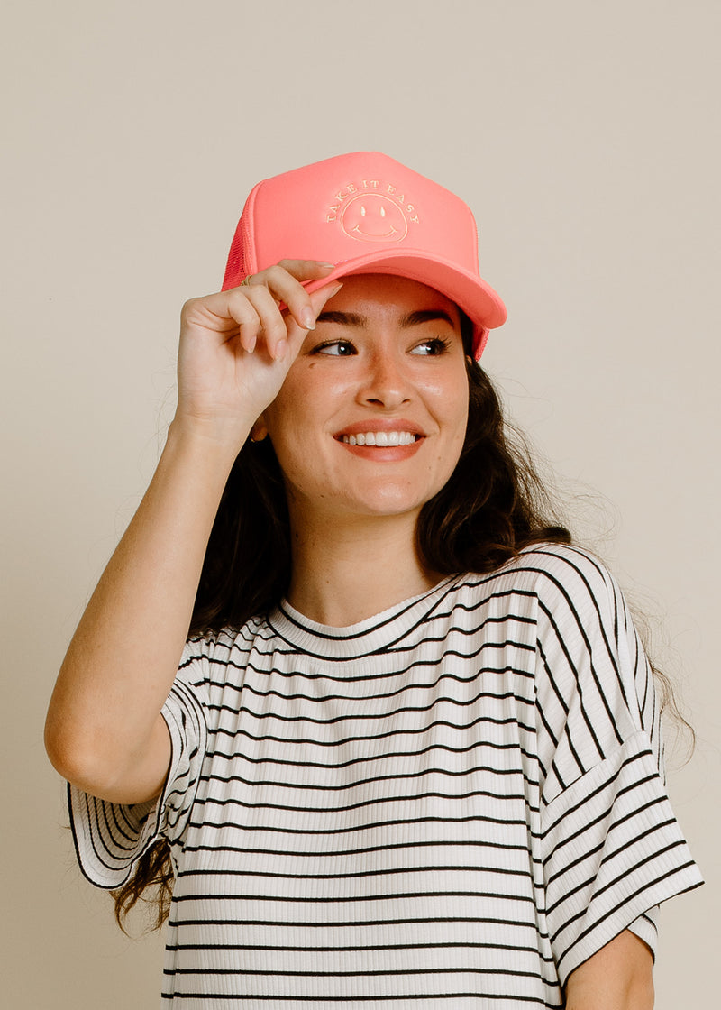 Trucker Hat - Take It Easy - Pink