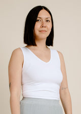 Wide Strapped Cami - Cream