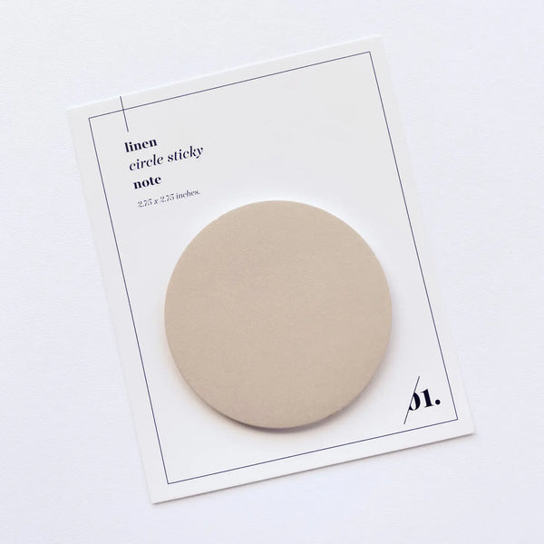 Sticky Notes - Circle | Linen