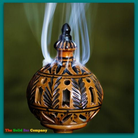 Image of incense burner with sandalwood