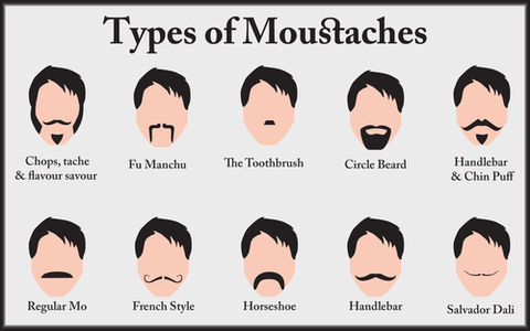 Types of Moustaches