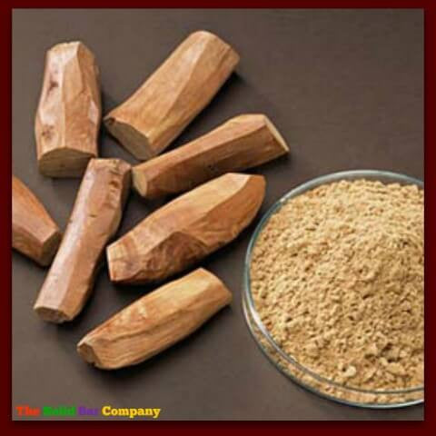 Image of sandalwood sticks and powder