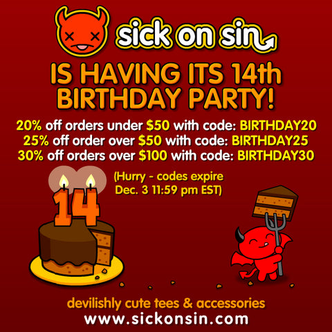 Sick On Sin is 14!
