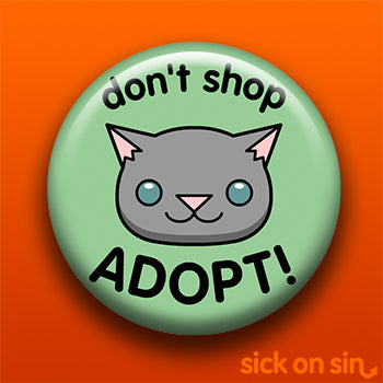 Don't Shop Adopt Cat Design