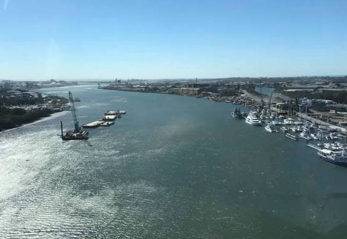 View from the Gateway Bridge Brisbane