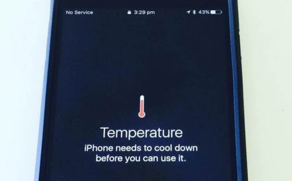 Iphone shut down in heat