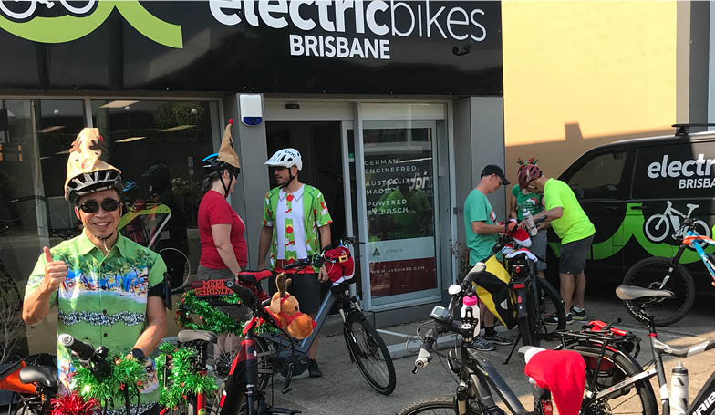 Electric Bikes Brisbane Owners Club Christmas Ride