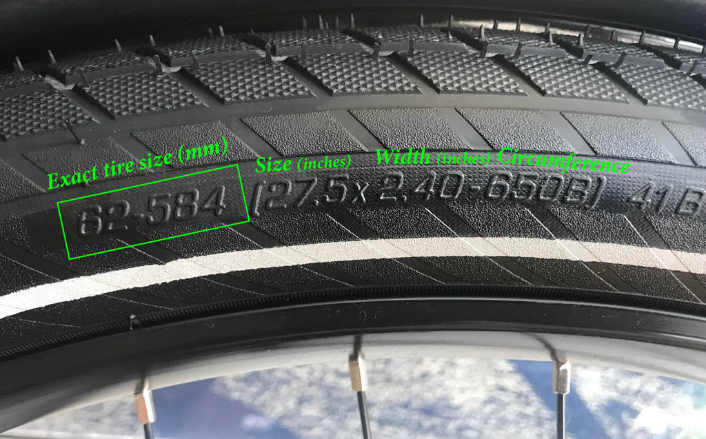 What size is my electric bike tire?