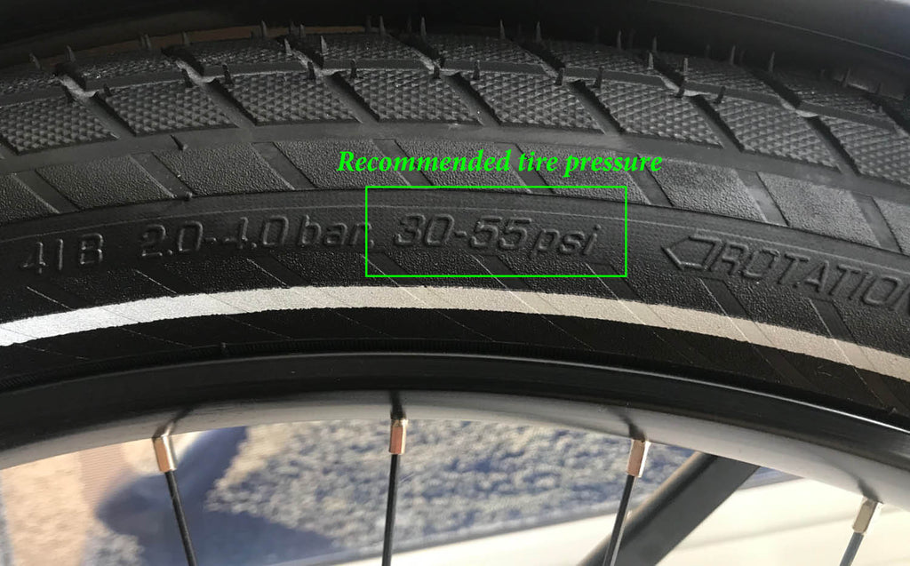 How to find what pressure to pump your ebike tire to