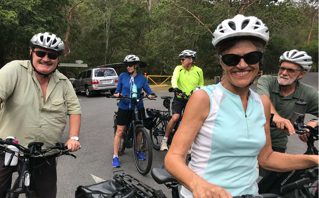 EBB Owners Club - start of the Mt Cootha climb