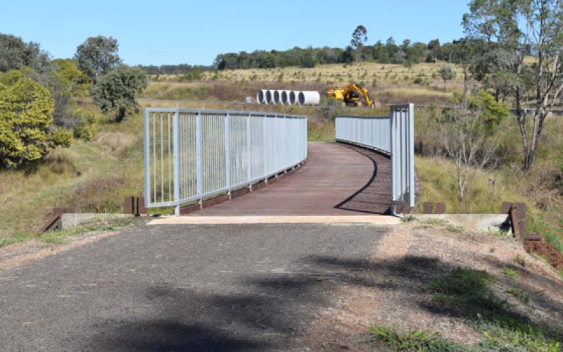 South Burnett Rail Trail - An E-Bike Day Trip - Curved Bridge