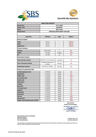 PROPOLIS RAW HONEY FOR KIDS