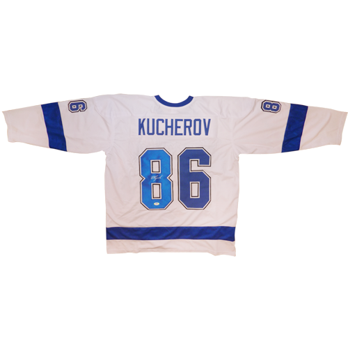 Nikita Kucherov Autographed Tampa Bay #86) Custom Jersey - JSA Palm Beach Autographs