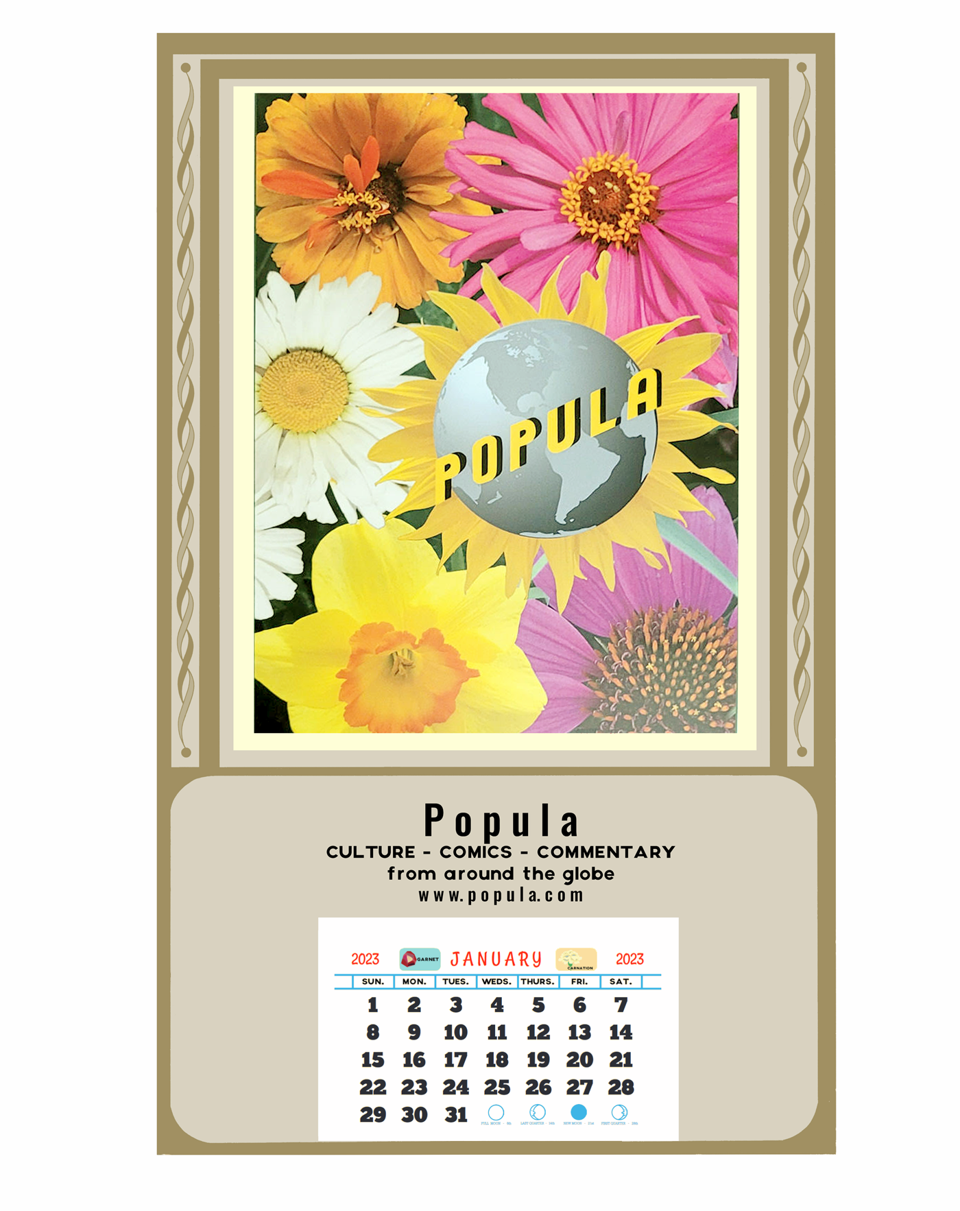 Special Supporter Gift The POPULA 2023 Bodega Calendar!!! Shopula