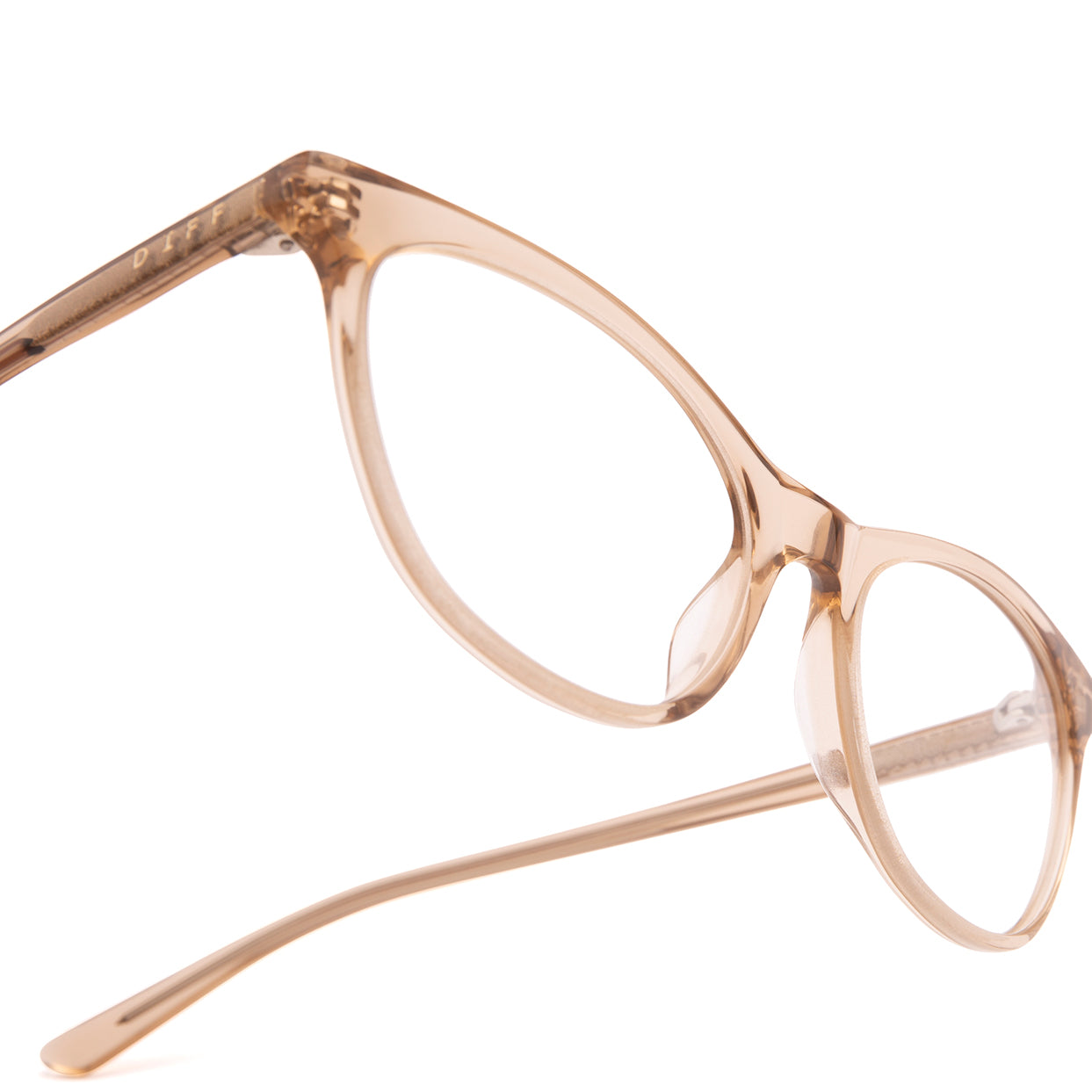 Product shot of Jade Vintage Crystal prescription eyeglasses