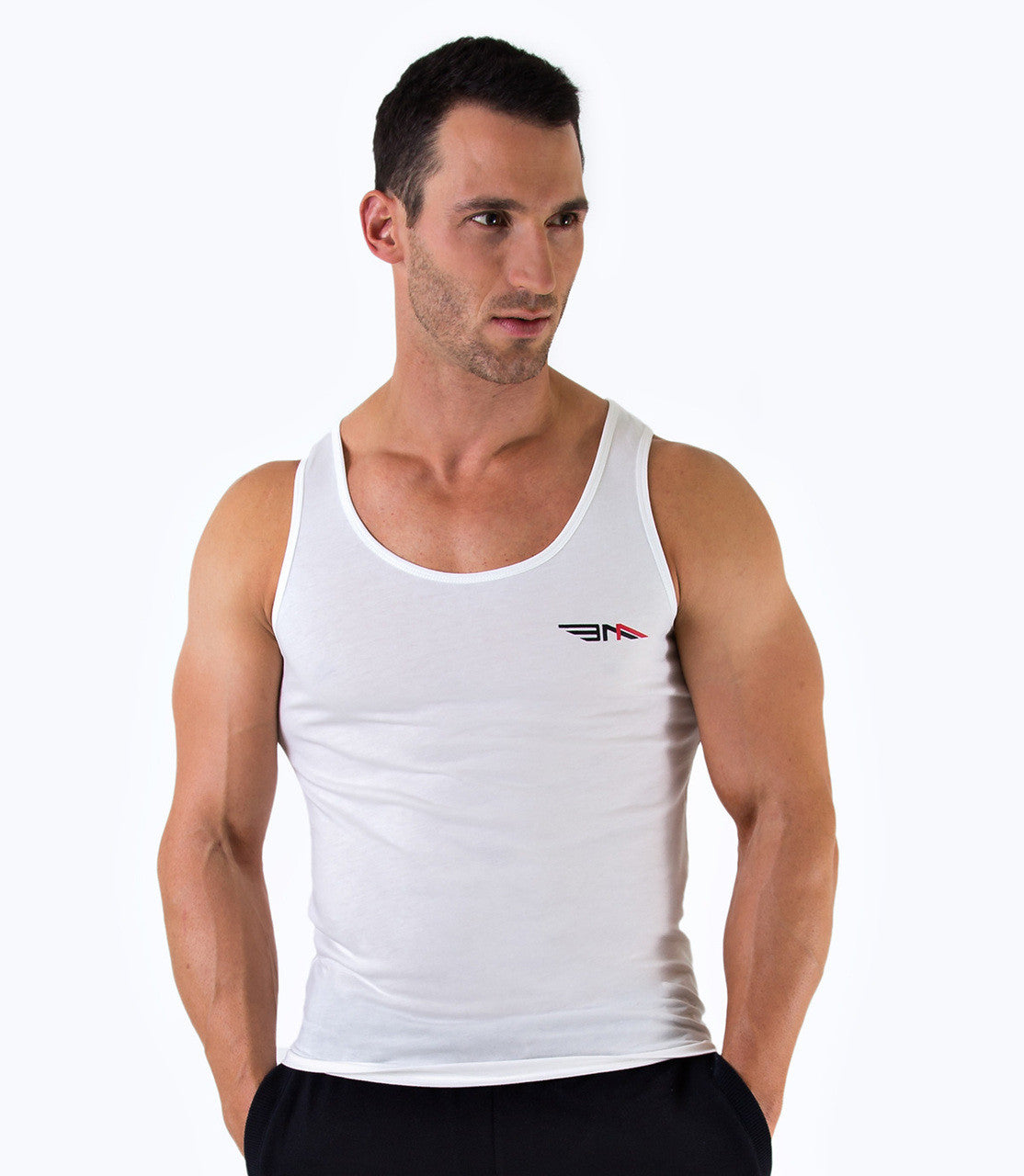 Be An Athlete MENS CLASSIC VEST - WHITE