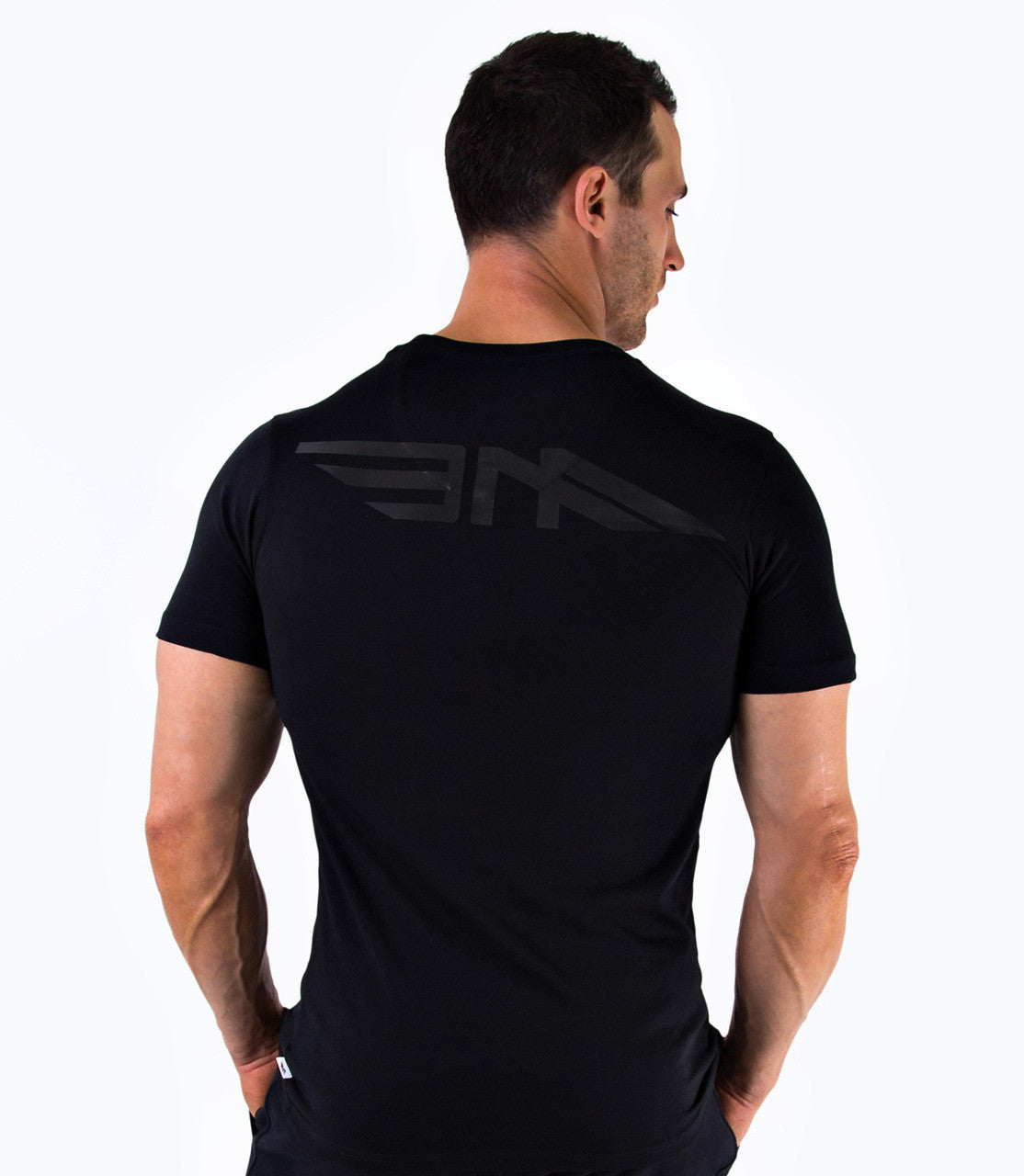 Be An Athlete Mens Premium Big Logo T-Shirt - BLACK