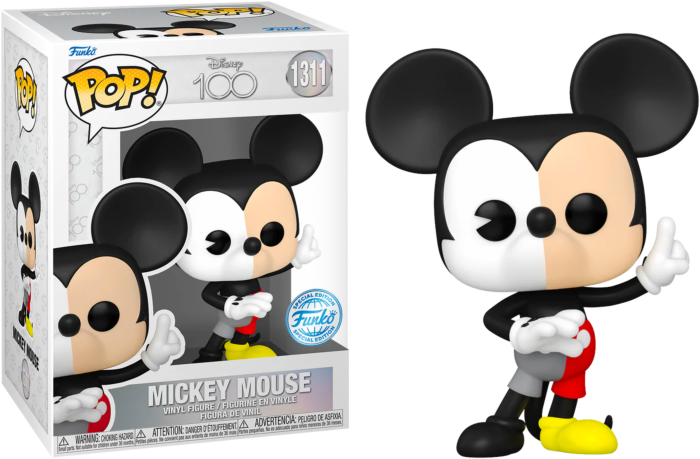 Para exponer inyectar caliente Funko Pop! Disney 100th - Mickey Mouse Split Colour #1311