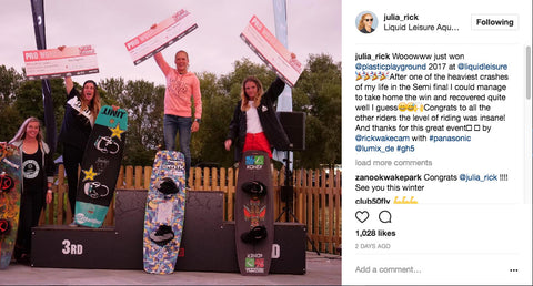 Julia Rick, World Wakeboard Champion uses Pro Standard GoPro Accessories