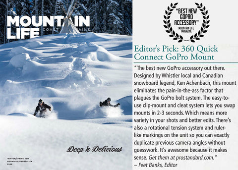 Mountain Life Magazine calls 360 Quick Connect the "Best New GoPro Accessory"