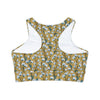 Padded Sports Bra - Floral Entanglements
