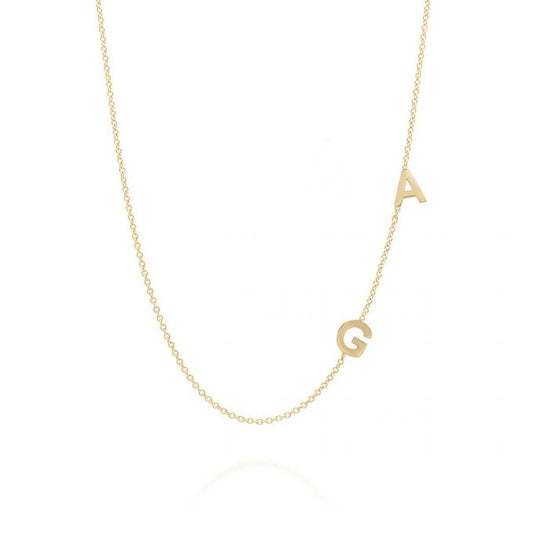 Love Letters 2 Letter Initial Necklace