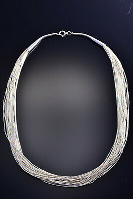 Details about   Gray Granite & Silver Necklace 18”, 20” 