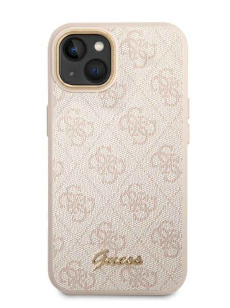 groot Romantiek Baleinwalvis GUESS Iphone 14 Plus Pink Hard Case 4G Vintage Gold Logo – Guess Thailand