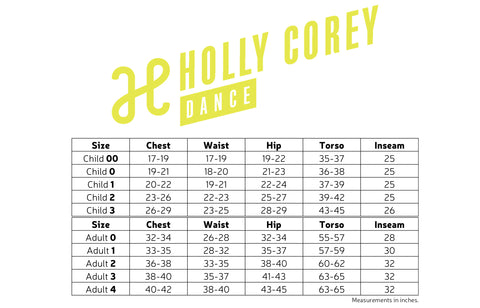 Dance Size Chart