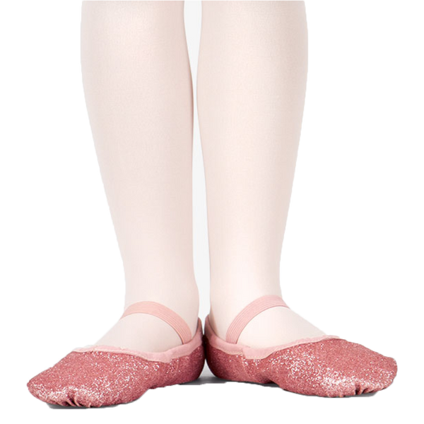 pink glitter ballet shoes