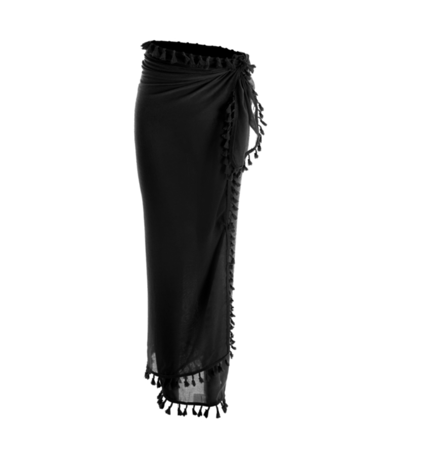 Een trouwe Het pad De schuld geven Emilie scarves Pareo zwart – Emilie collection