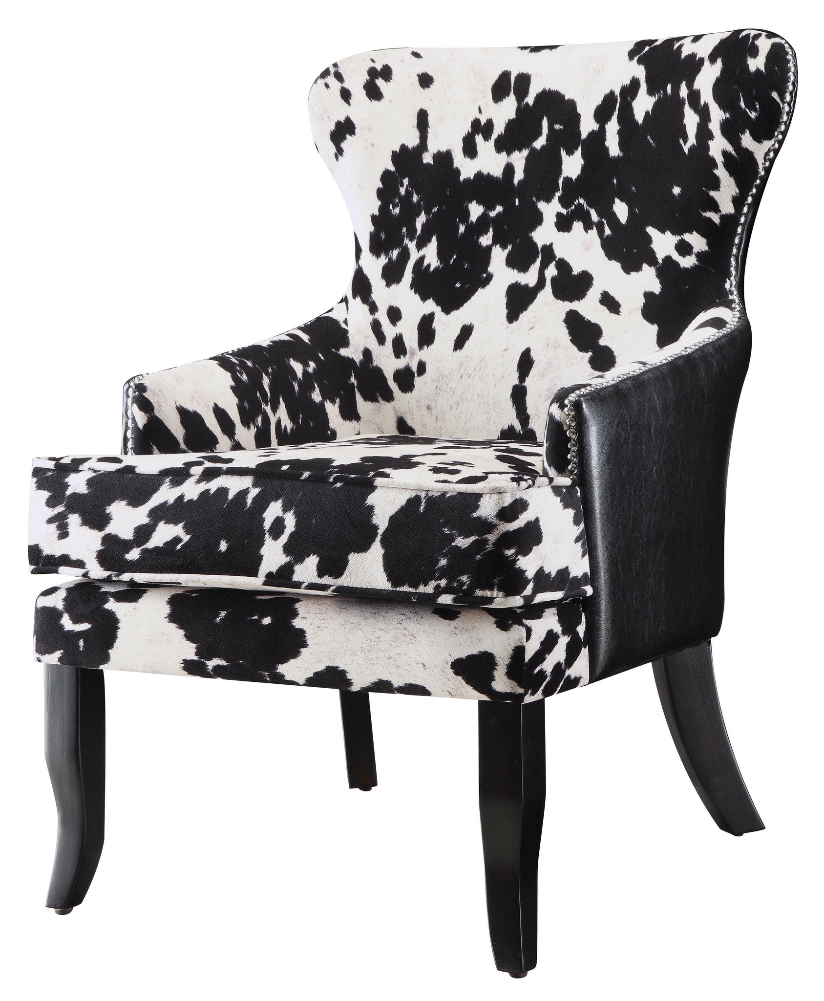 Mooey Chair, cow print chair, modern chair, black and ...