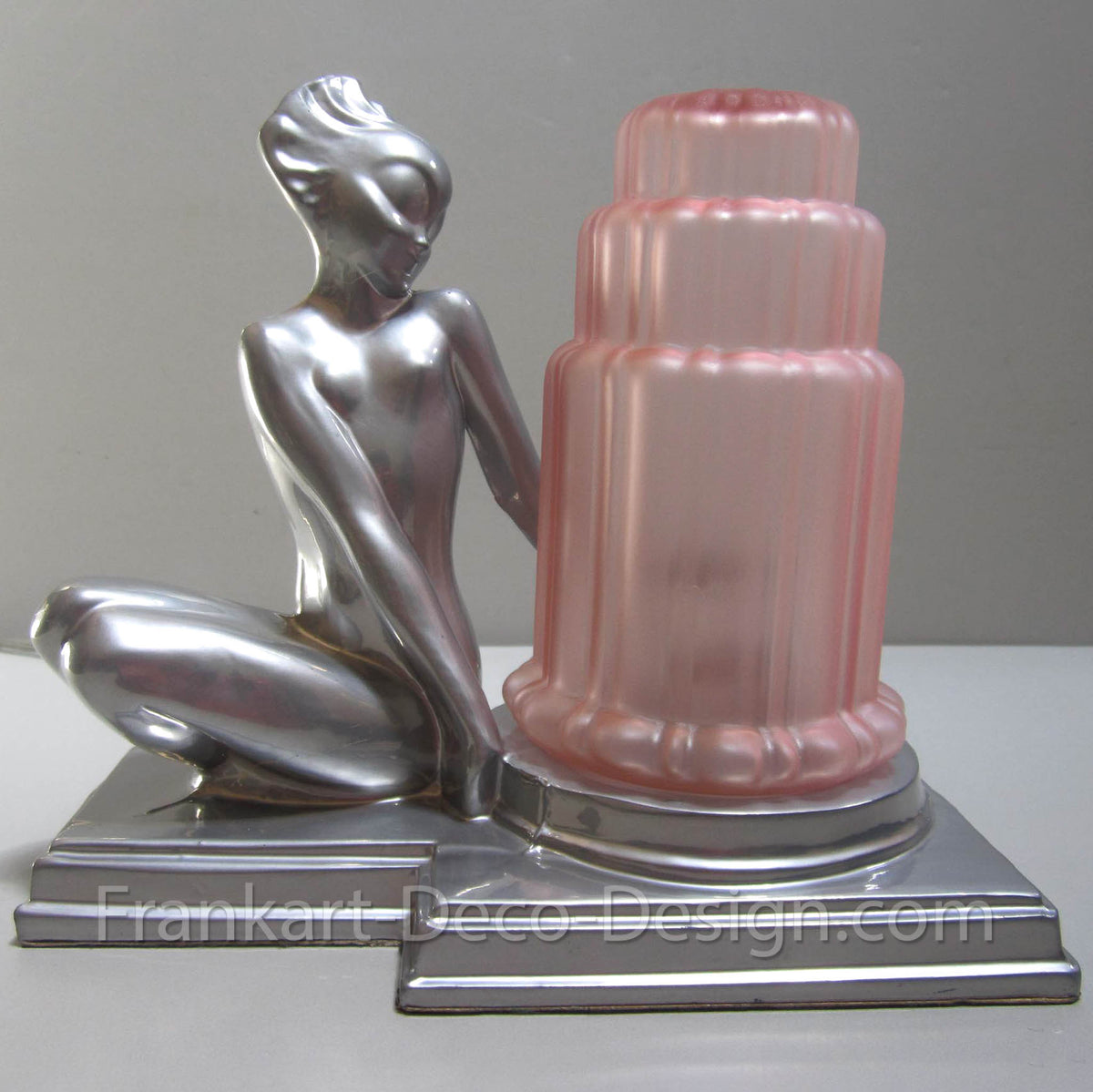 art deco figurine table lamps