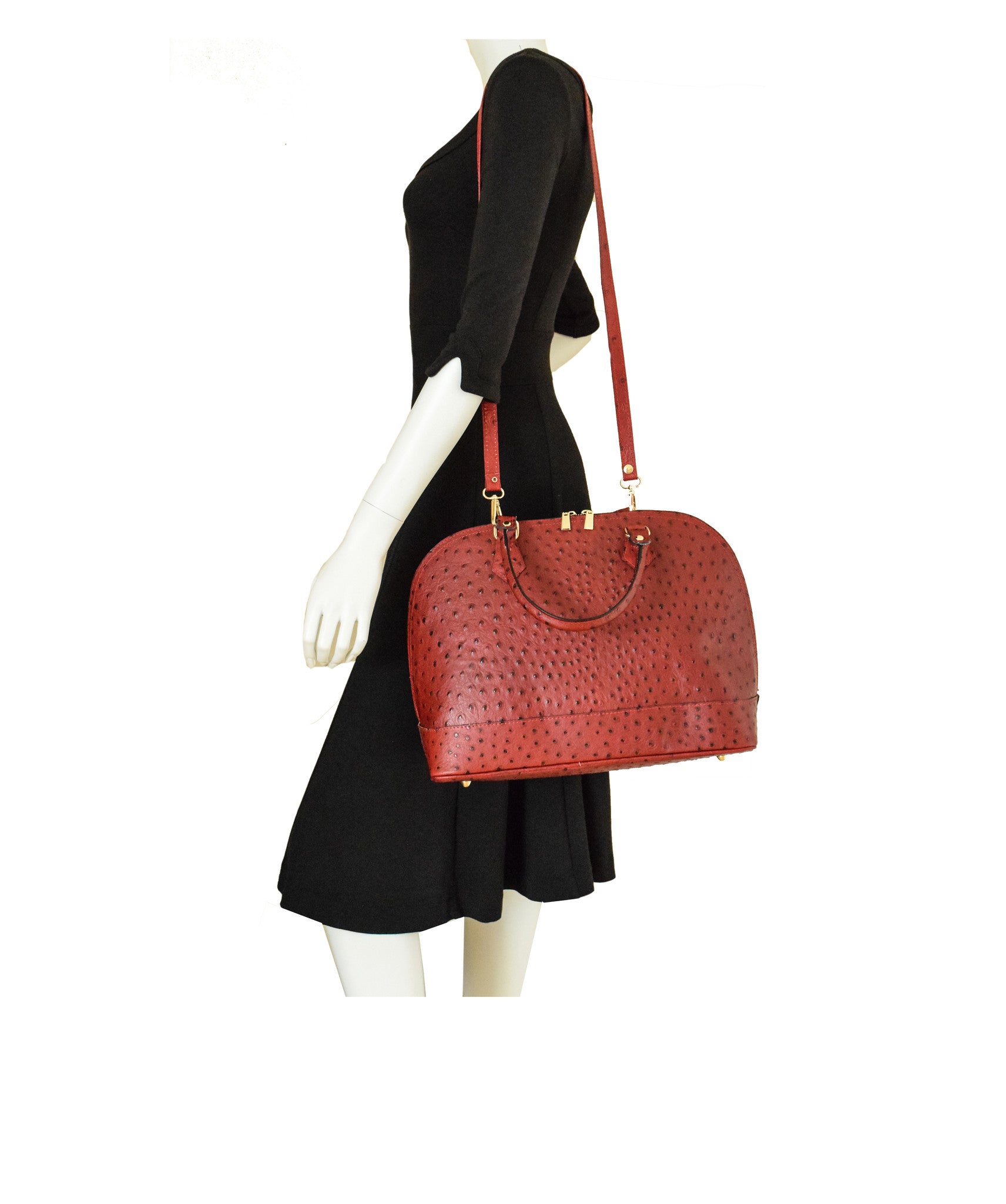 FIRENZE Red LOUIS VUITTON Alma PM Style Tote Bag | Florence Leather Collection