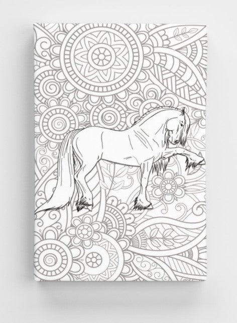 friesian horse coloring pages