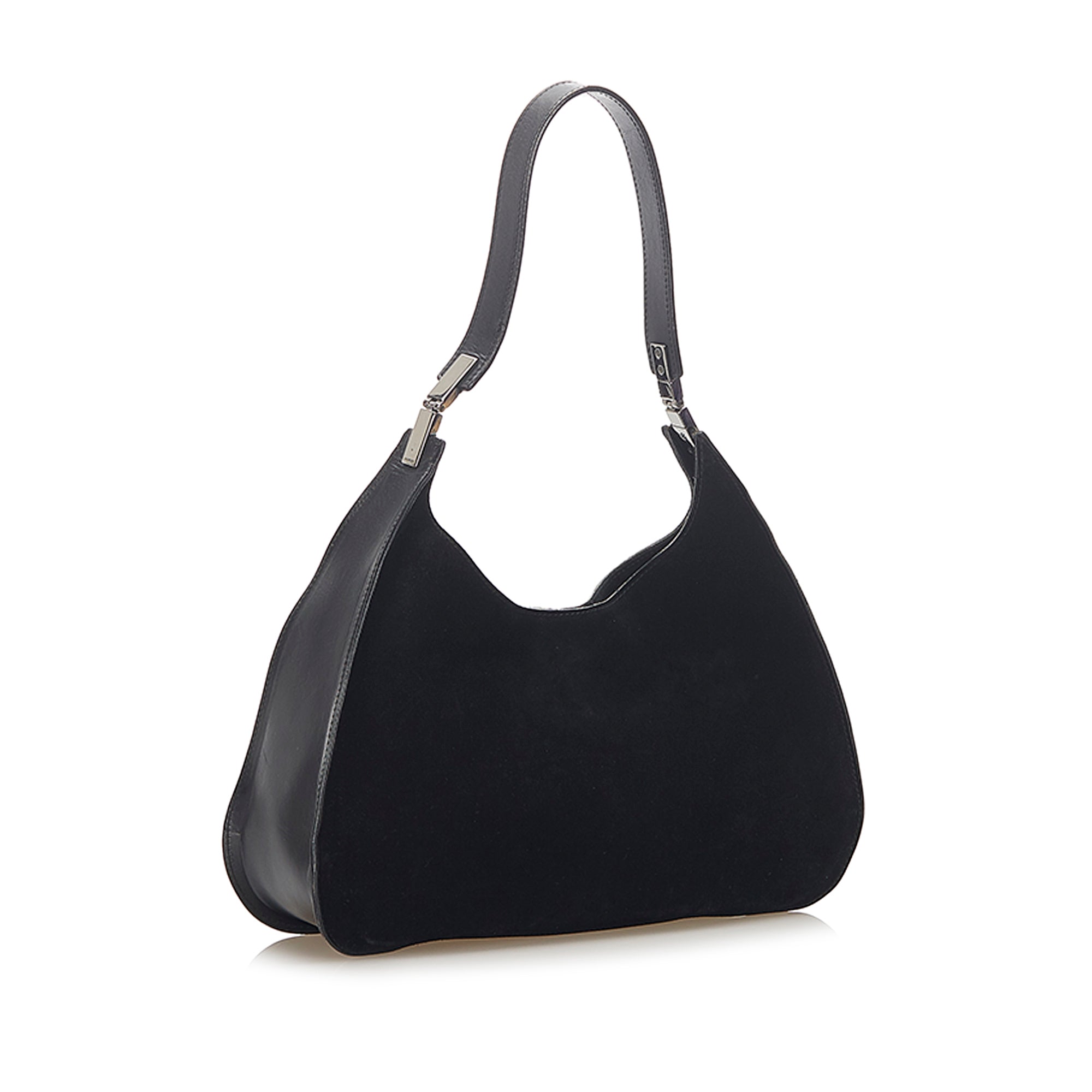 Gucci Black Suede Shoulder Bag