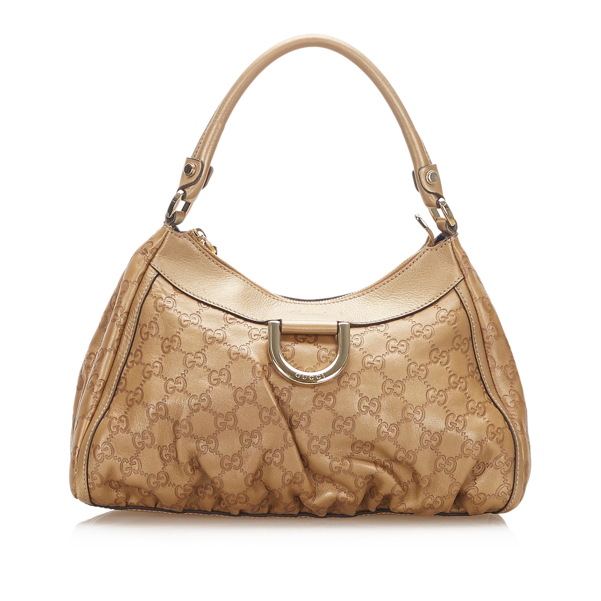Gucci Brown Guccissima Abbey D-Ring Shoulder Bag
