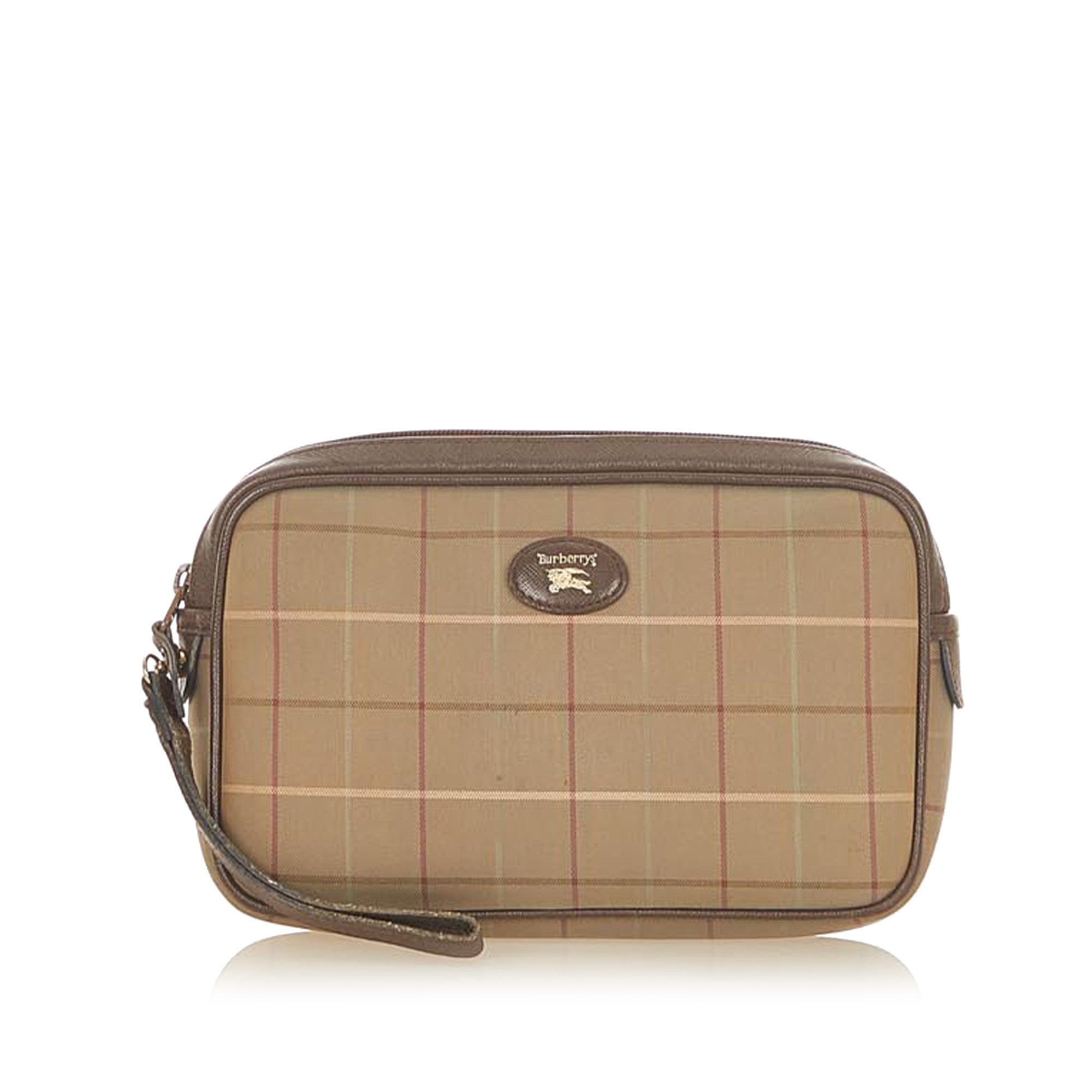 Plaid Canvas Pouch