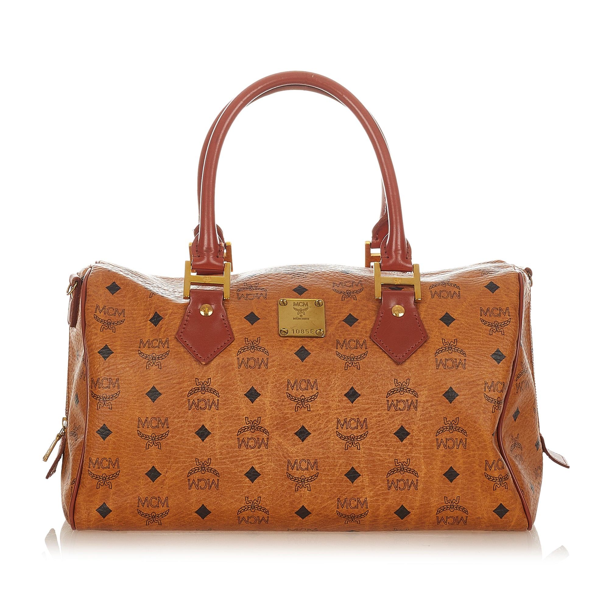 Visetos Leather Boston Bag